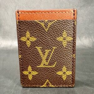 Upcycled LV Monogram Canvas/Leather Card Holder